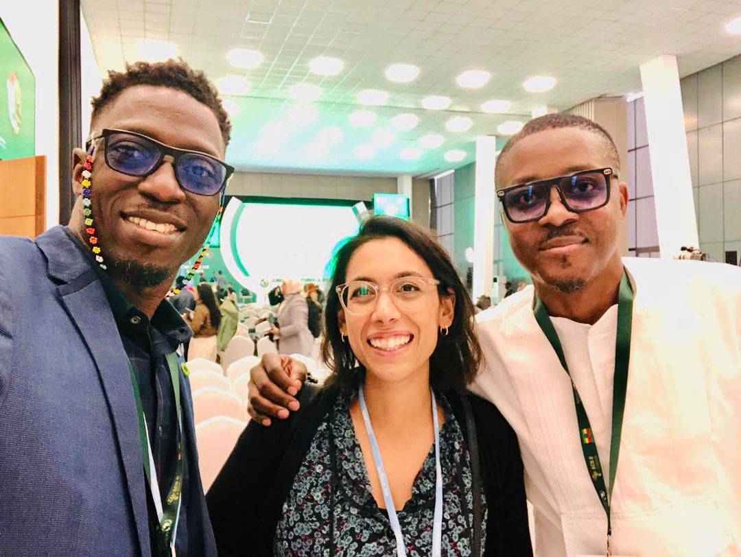 Author with associates